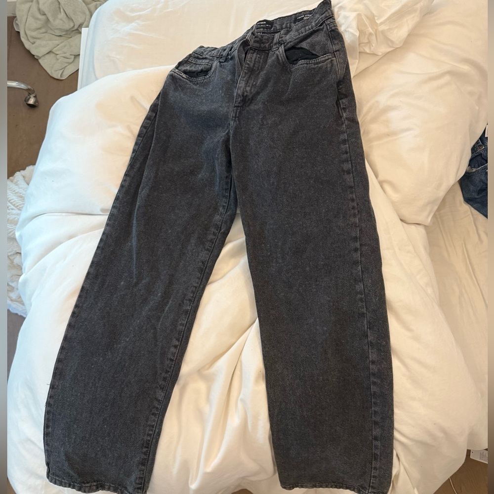 Black cotton on mid ride baggy jeans